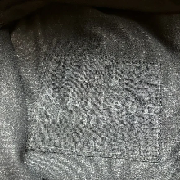 FRANK & EILEEN Murphy Billion Dollar Pants BLACK SIZE MEDIUM 1409